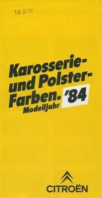 Citroen Farben 1984