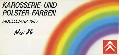 Citroen Farben 1986