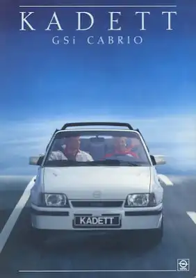 Opel Kadett E Cabrio Prospekt 3.1987