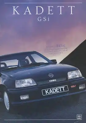 Opel Kadett E GSi Prospekt 2.1989