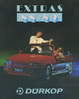Opel / Dürkopp Zubehör Prospekt 1988/89