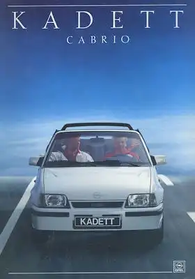 Opel Kadett E Cabrio Prospekt 8.1988