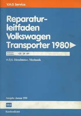 VW T 3 Diesel Reparaturanleitung 1980-1990