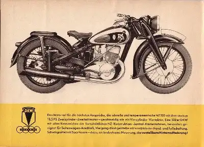 DKW NZ 500 Prospekt 1939
