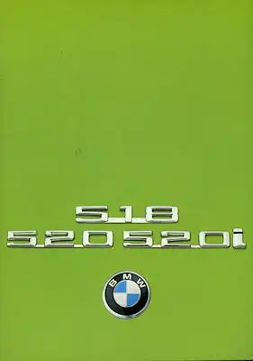 BMW 518 520 520i Prospekt 1976