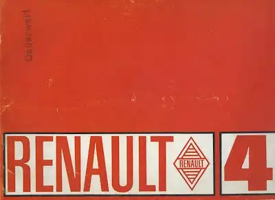 Renault 4 Prospekt ca. 1968