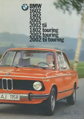 BMW 1602-2002 tii touring Prospekt ca. 1974
