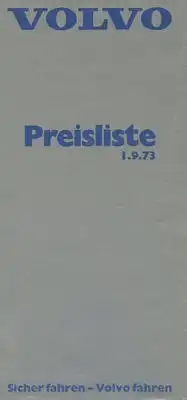 Volvo Preisliste 9.1973