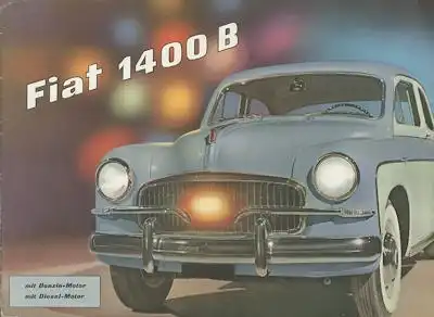 Fiat 1400 B Prospekt 1956