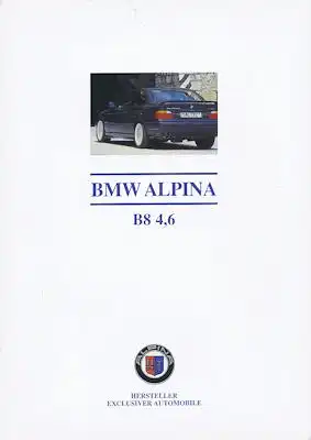 BMW Alpina E 36 B 8 4,6 Prospekt 9.1995