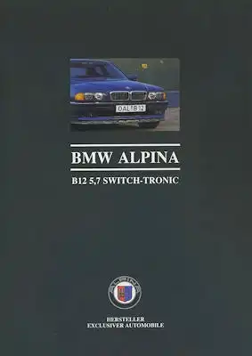 BMW Alpina B 12 5,7 Prospekt 9.1995