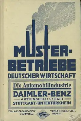 Musterbetriebe deutscher Wirtschaft Daimler-Benz 1930