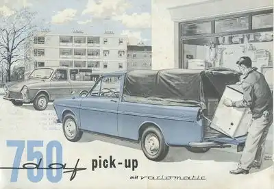 Daf 750 pick-up variomatic Prospekt 9.1961