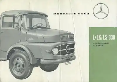 Mercedes-Benz L LK LS 338 Prospekt 11.1960