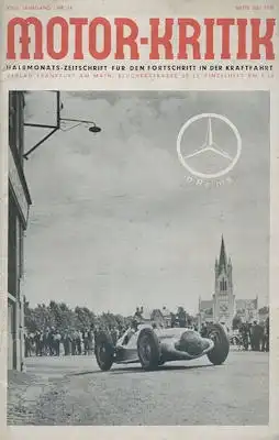 Motor-Kritik 1938 Heft 14