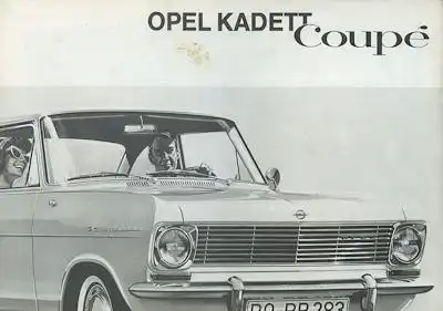 Opel Kadett A Coupe Prospekt 9.1963