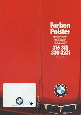 BMW 316-323i Farben 1980