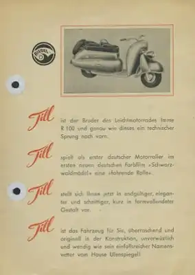 Imme Till Roller Prospekt 1950er Jahre