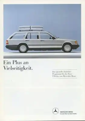 Mercedes-Benz Typ 124 T Zubehör Prospekt 11.1986