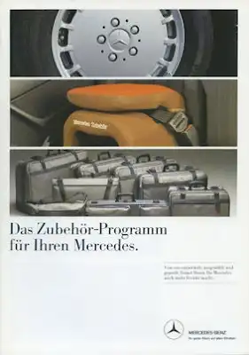 Mercedes-Benz Zubehör Prospekt 5.1986
