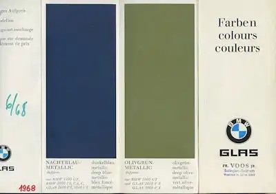 BMW und Glas Farben ca. 1968