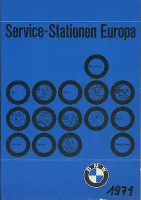 BMW Service Stationen Europa 10.1970