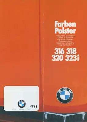 BMW 316-323i Farben 1979