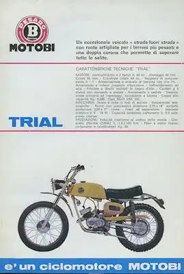 Benelli / Motobi Trail Prospekt 1960er Jahre