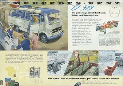 Mercedes-Benz O 319 Prospekt ca. 1956