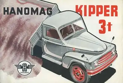 Hanomag 3 t Diesel Kipper Prospekt 1957