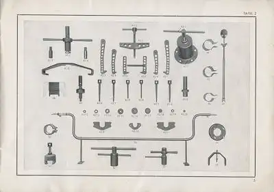 Horch 8 Spezialwerkzeuge Preisliste 6.1936