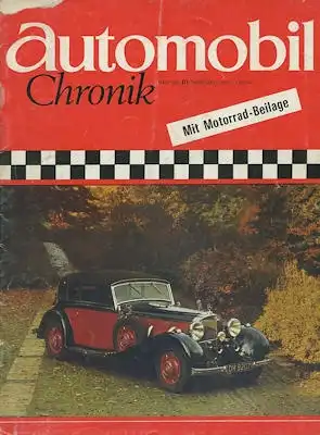 Automobil und Motorrad Chronik 1971 Nov