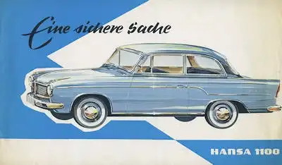 Hansa 1100 Prospekt ca. 1961
