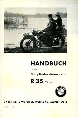 BMW R 35 Bedienungsanleitung 12.1937