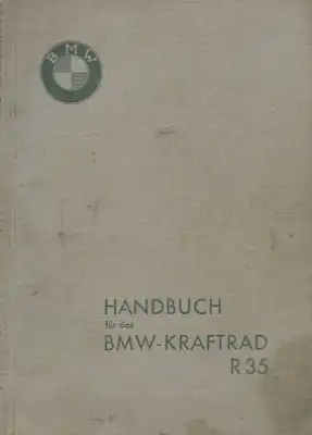 BMW R 35 Bedienungsanleitung 12.1937