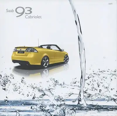 Saab 93 Cabriolet Prospekt 2009