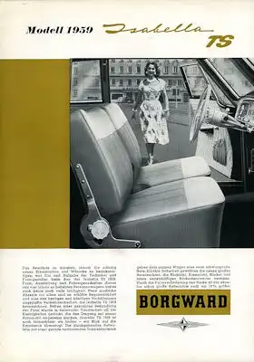 Borgward Isabella TS Prospekt 11.1958