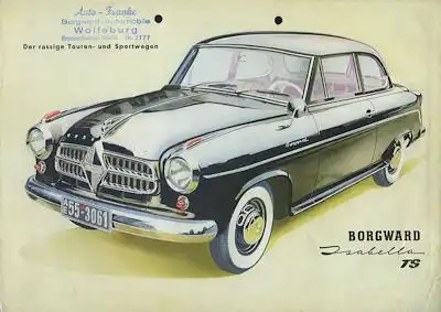 Borgward Isabella TS Prospekt 9.1955