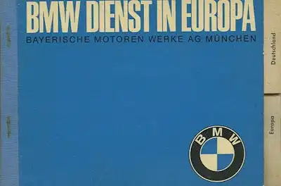 BMW Kundendienst in Europa 7.1964