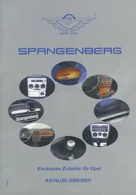 Opel Spangenberg Zubehör Prospekt 2000/2001