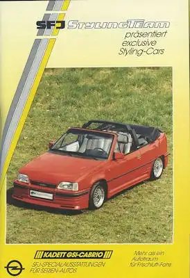 SFJ Stylingteam für Opel Katalog 3.1990