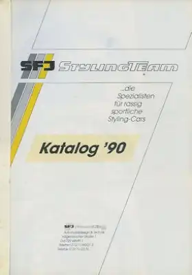 SFJ Stylingteam für Opel Katalog 3.1990