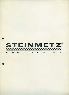 Steinmetz Opeltuning Mappe mit Fotos 1993