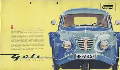 Goliath Goli Prospekt ca. 1958