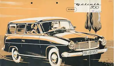 Goliath 1100 Kombi Prospekt ca. 1957