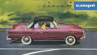 Hansa 1100 Coupé Prospekt ca. 1960