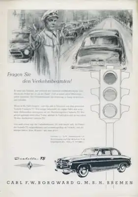 Borgward Isabella TS Kleinplakate 1959