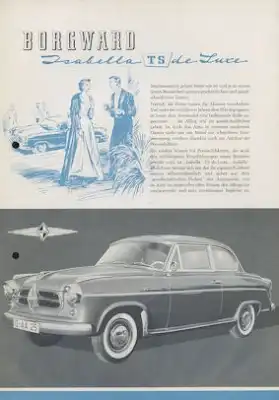 Borgward Isabella de Luxe Prospekt 3.1957