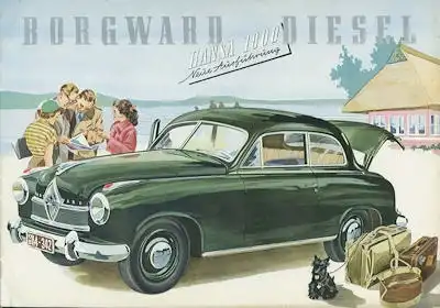 Borgward Hansa 1800 Diesel Prospekt 1954