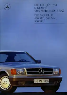 Mercedes-Benz 420-560 SEC Prospekt 8.1987